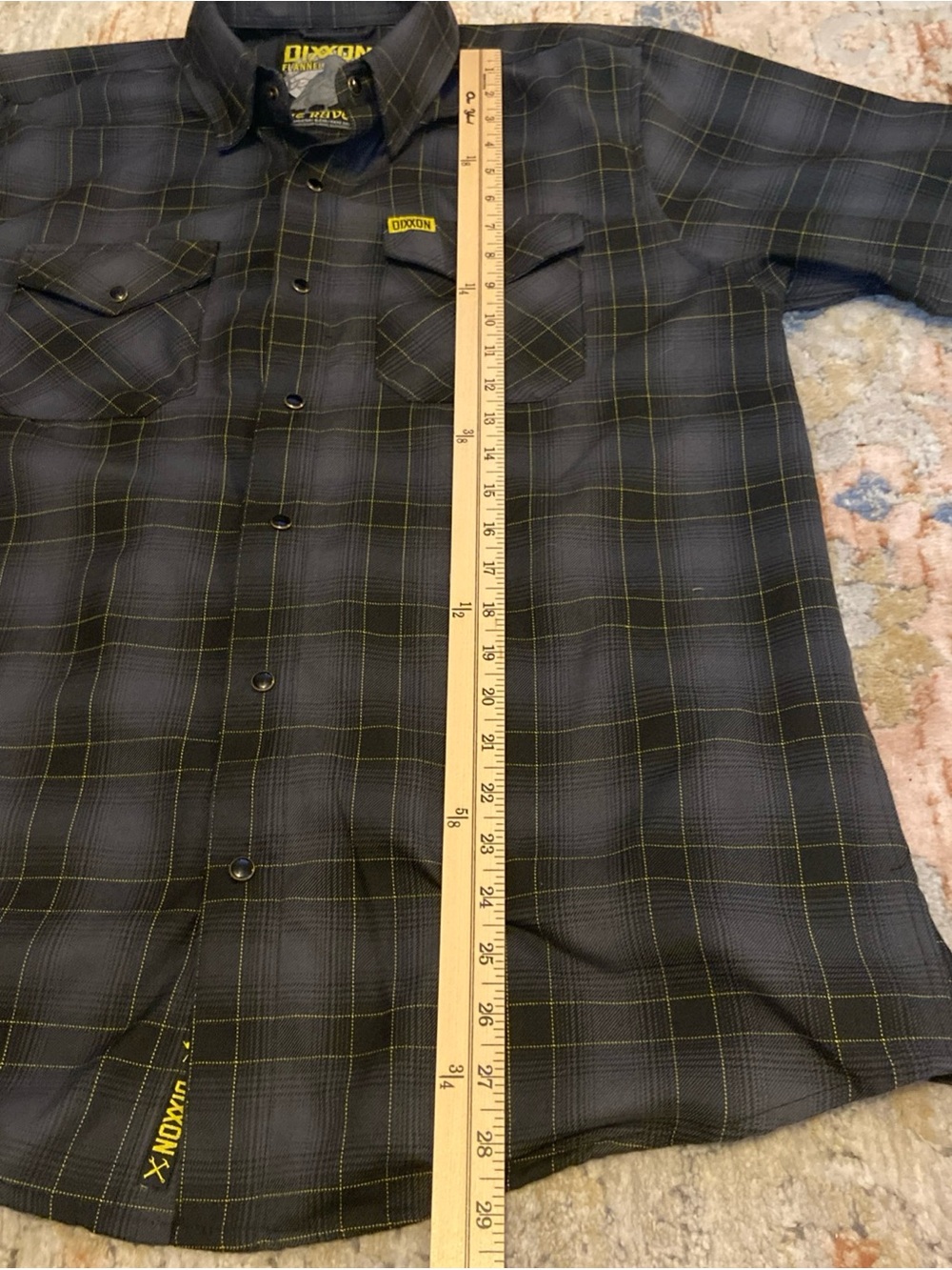 Dixxon Mens Flannel The Raven Pearl Snap Long Sleeve Shirt Sz L Black Button Up - Picture 7 of 13